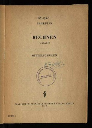 1958: 7. Klasse : Mittelschulen