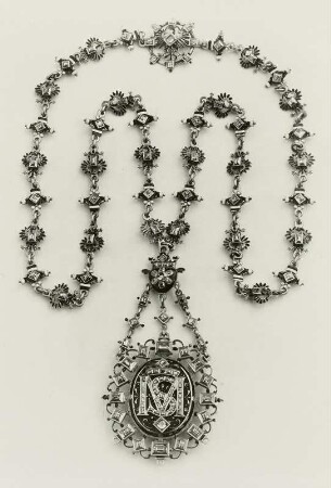 Monogrammanhänger MS mit Kette