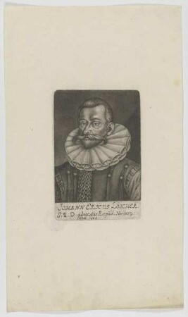 Bildnis des Johann Ericus Löscher