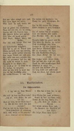 11. Volkslieder,