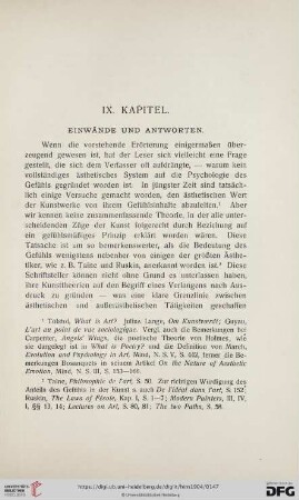 IX. Kapitel: Einwände und Antworten