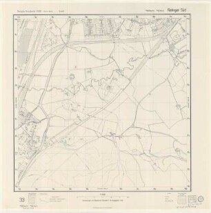 Ratingen, Deutsche Grundkarte, Blatt 33
