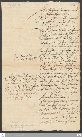 Brief von August Hermann Francke an [Samuel Urlsperger ?].
