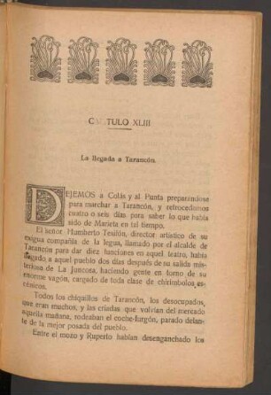 Capítulo XLIII - La llegada a Tarancón.