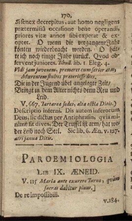 Paroemiologia Lib. IX. Aeneid.