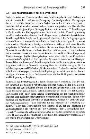 397-402, 6.3.7 Die Zusammenarbeit mit dem Probanden