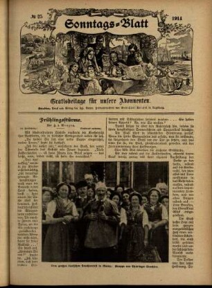 Ausgabe vom Sonntag, den 21. Juni 1914.
