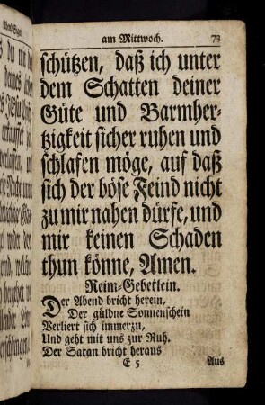 73-85, Reim-Gebetlein...
