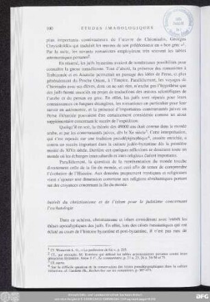 Intérêt du christianisme et de l՚islam pour le judaïsme concernant l՚eschatologie