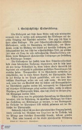 I. Geschichtliche Entwicklung