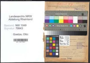 Entnazifizierung Otto Goetze , geb. 24.10.1886 ()
