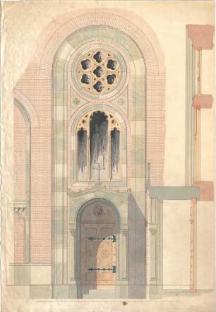 Reiffenstuel, Michael; Kirche - Portal (Aufriss, Schnitt)