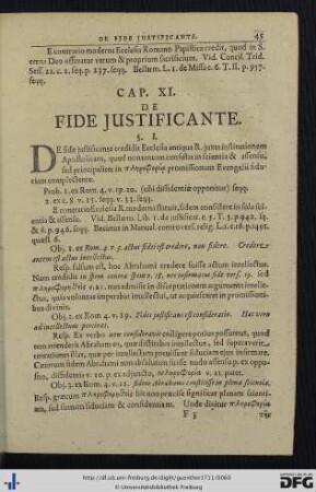 Cap. XI. De Fide Justificante.