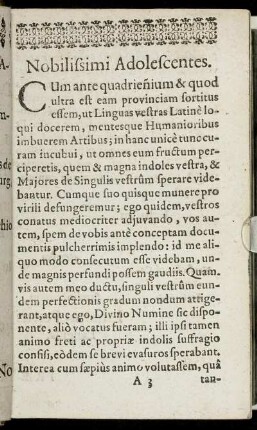 Nobilissimi Adolescentes
