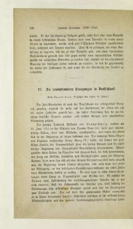 17. Die revolutionären Bewegungen in Deutschland