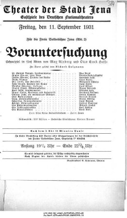 Voruntersuchung