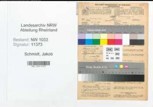 Entnazifizierung Jakob Schmidt , geb. 14.07.1897 (Kriminalbeamter)