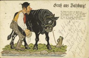 Gruß aus Salzburg! Es schaut da Stier ön Rüapl an: [...]