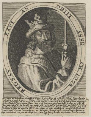 Bildnis von Sveno II, König der Dänen