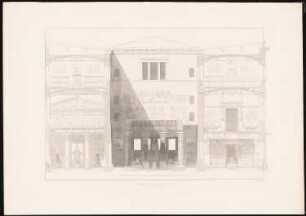 Das Neue Museum in Berlin von Stüler, Potsdam 1853: Tafel 6. Querschnitt durch das nördliche Flügelgebäude (Ägyptisches Museum)