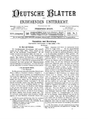 Unterricht und Ermüdung : (Fortsetzung)