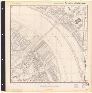 Deutsche Grundkarte, Blatt Düsseldorf-Niederkassel, 1958