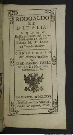 Rodoaldo rè d'Italia
