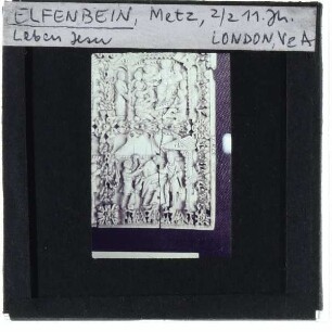 unbekannt, Elfenbeintafel mit Szenen aus dem Leben Christi (V&A 379-1871)