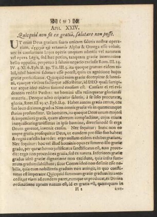 Aph. XXIV. Quicquid non fit ex gratiâ, salutare non posse