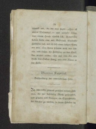 Viertes Kapitel. Beschreibung der unterirdischen Höle.