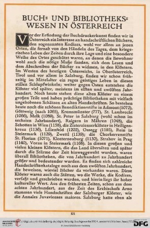 Buch- und Bibliothekswesen in Österreich