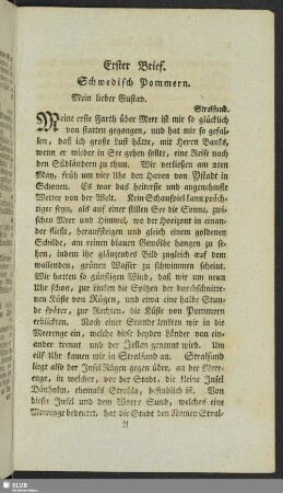 [Erste Brief - Zehnter Brief]