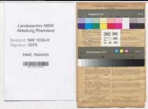 Entnazifizierung Heinrich Held , geb. 14.08.1890 (Beamter)