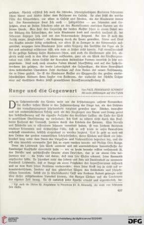 15: Runge und die Gegenwart