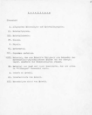 Nachlass Franz von Kobell (1803-1882: Repertorium des Nachlasses von Franz von Kobell - BSB Rep. Kobelliana