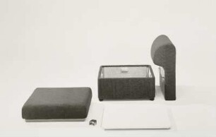 Sessel : Konstruktionsteile eines Sitzelementes der Sitzgruppe (Modell 5330) (1975; Polstermöbelkombinat Oelsa-Rabenau (PMK))