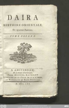 Tome Second: Daïra : Histoire Orientale ...