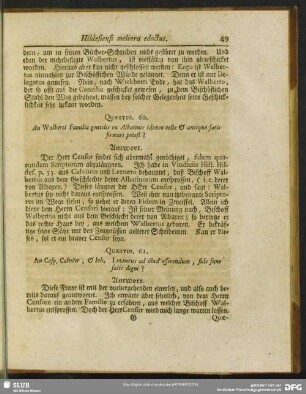 Quaestio 61. An Casp. Calvöer, & Ioh. Leznerus ad illud asserendum, fide sune satis digni?