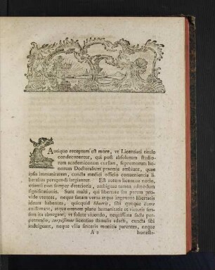 [Ordinis Medicorum In Universitate Lipsica Procancellarius Antonius Guilielmus Plaz Panegyrin Medicam Indicit De Licentia Mecdica Praefatus.]