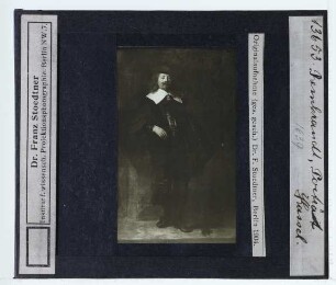 Rembrandt, Bildnis eines stehenden Herrn (Andries de Graeff) (Kassel GAM 239)