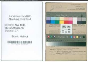 Entnazifizierung Helmut Storck , geb. 23.11.1903 (Fahrer)