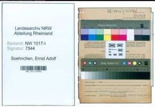 Entnazifizierung Ernst Adolf Soehnchen , geb. 08.10.1894 ()