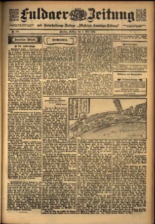 Zweite Ausgabe vom Freitag, den 02. Mai 1902.