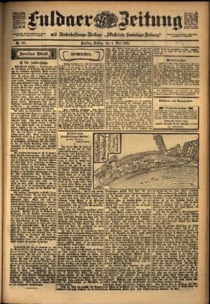Zweite Ausgabe vom Freitag, den 02. Mai 1902.