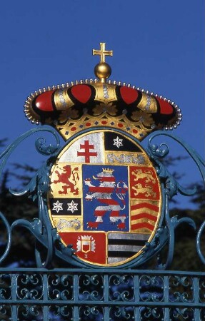 Bad Homburg, Hessen, Wappen am Schloss