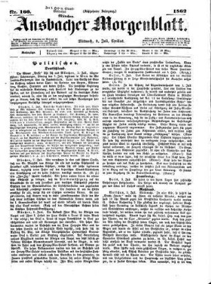 Ansbacher Morgenblatt. 1862,7/12 = Jg. 18