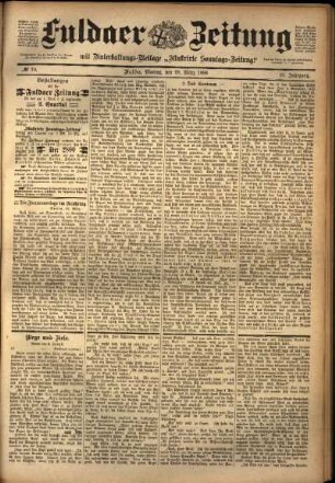 Ausgabe vom Montag, den 28. März 1898.