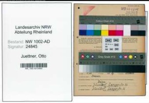 Entnazifizierung Otto Juettner, geb. 31.05.1912 (Sparkasseninspektor)