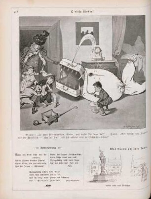 "O diese Kinder!" "Was Einem passiren kann"