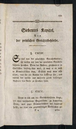 151-170, VII. Von der Bestellung des peinlichen Gerichtes.